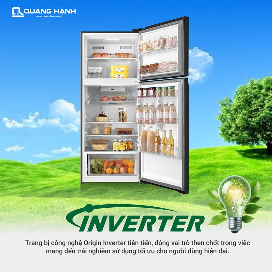 Tủ lạnh Toshiba Inverter 411 lít GR-RT559WE-PMV(58)-MM QH242989 3